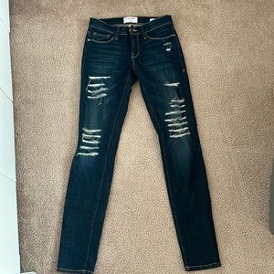Frame Denim Le Skinny de Jeanne Jeans Dark Wash